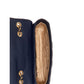 guess flap quilted shoulder bag navy